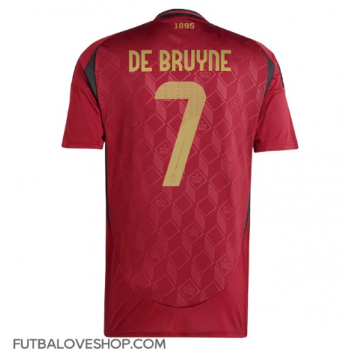 Dres Belgicko Kevin De Bruyne #7 Domáci ME 2024 Krátky Rukáv